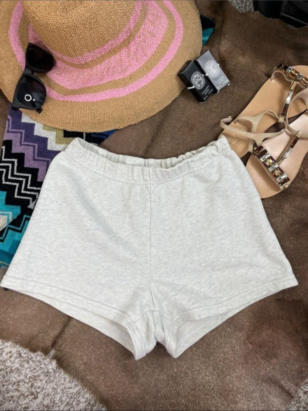 Aritzia TNA Airy AF Fleece Terry Sweat Shorts